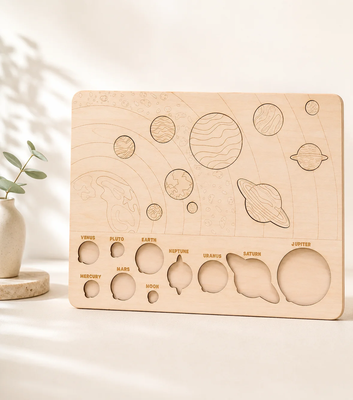 Wooden Planet Puzzel