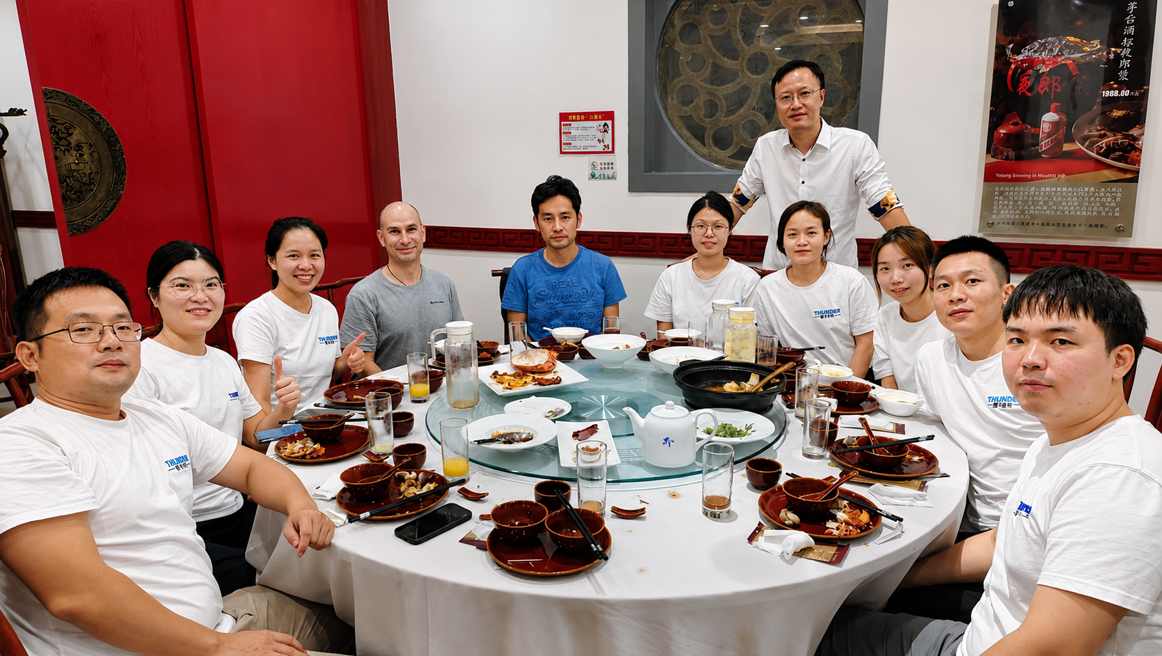 Korea and Malaysia Agents Visit Thunder Laser in China