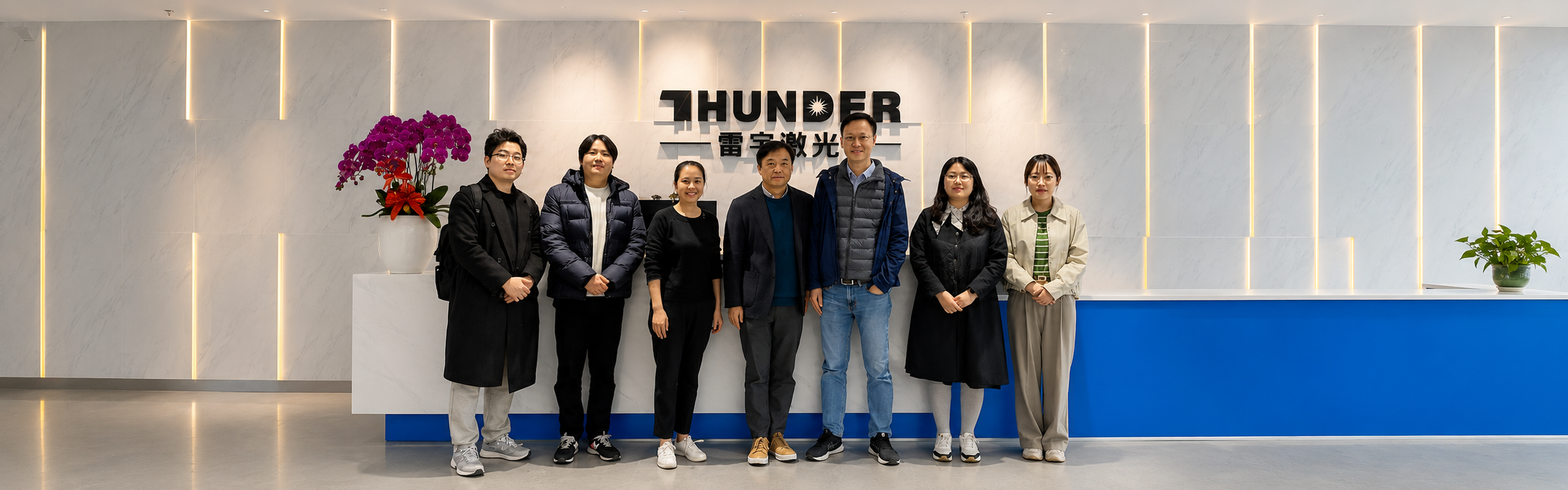 Korea Agent Choi Visits Thunder Laser to Discuss Thunder Bolt
