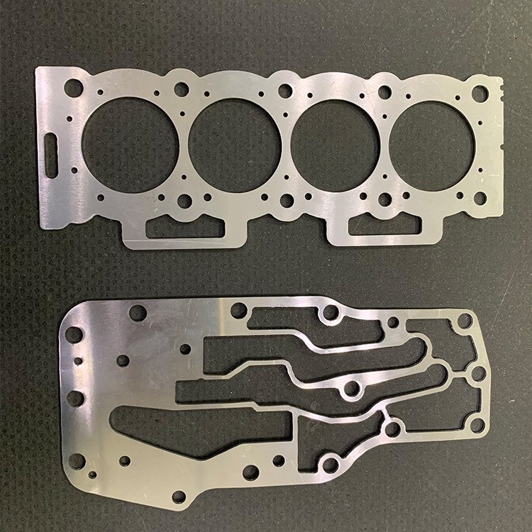 laser cut metal sample