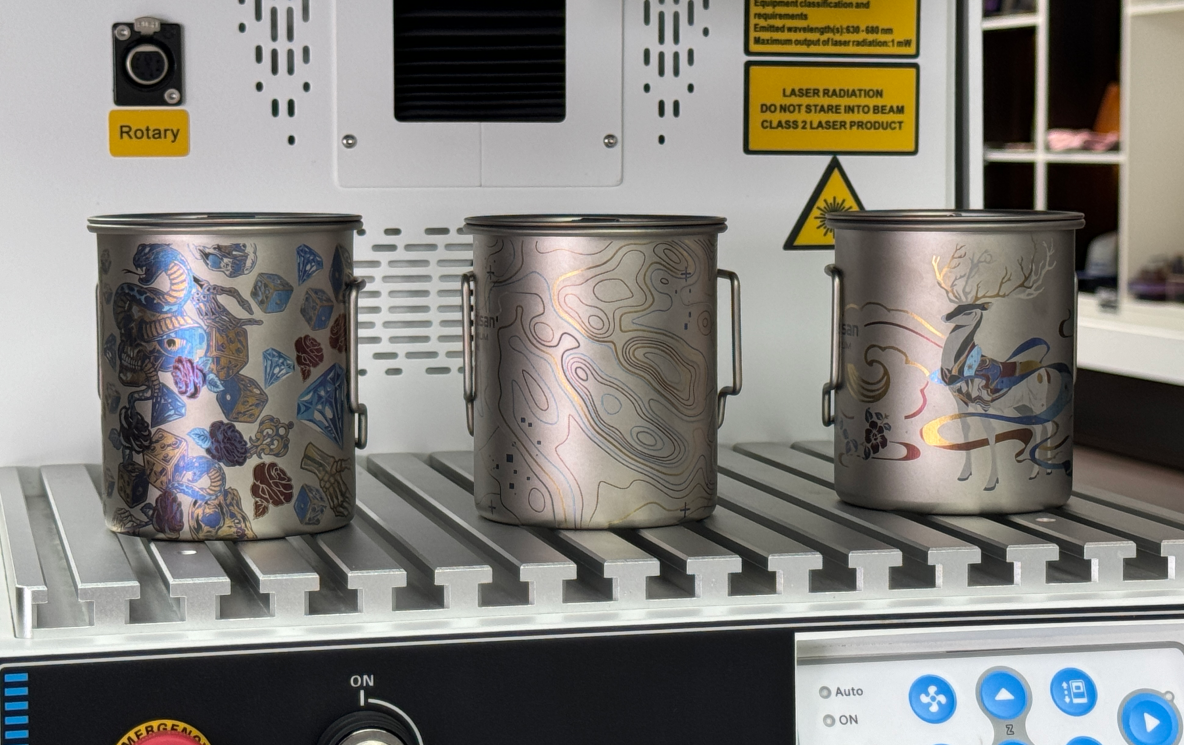laser color marking on titanium