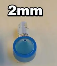 A narrow nozzle provides concentrated airflow for laser cutting