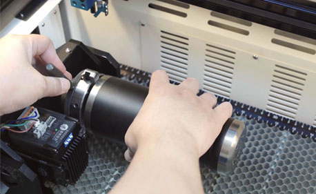 How to Use the Rotary Attachment on Thunder Laser Bolt