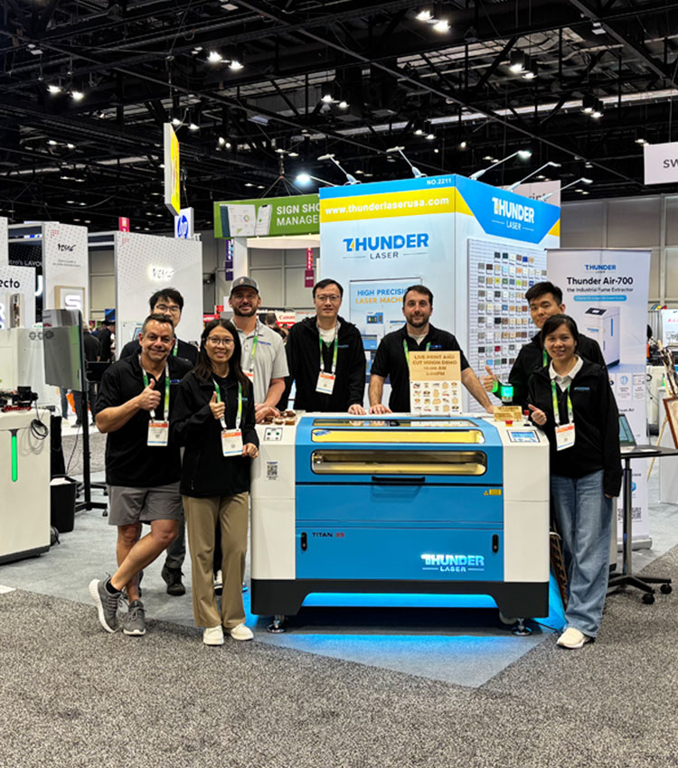 Thunder Laser Attended 2026 ISA International Sign Expo