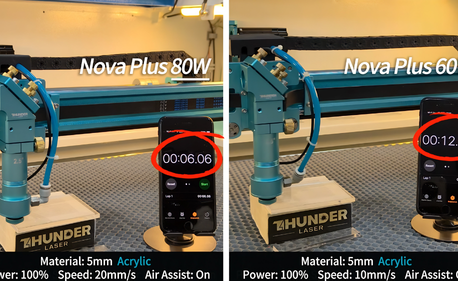Witness the Speed Boost! Nova Plus 80W vs 60W Laser Showdown