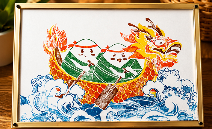 STEAM Dragon Boat Printmaking Laser Cutting Project with LaserMaker