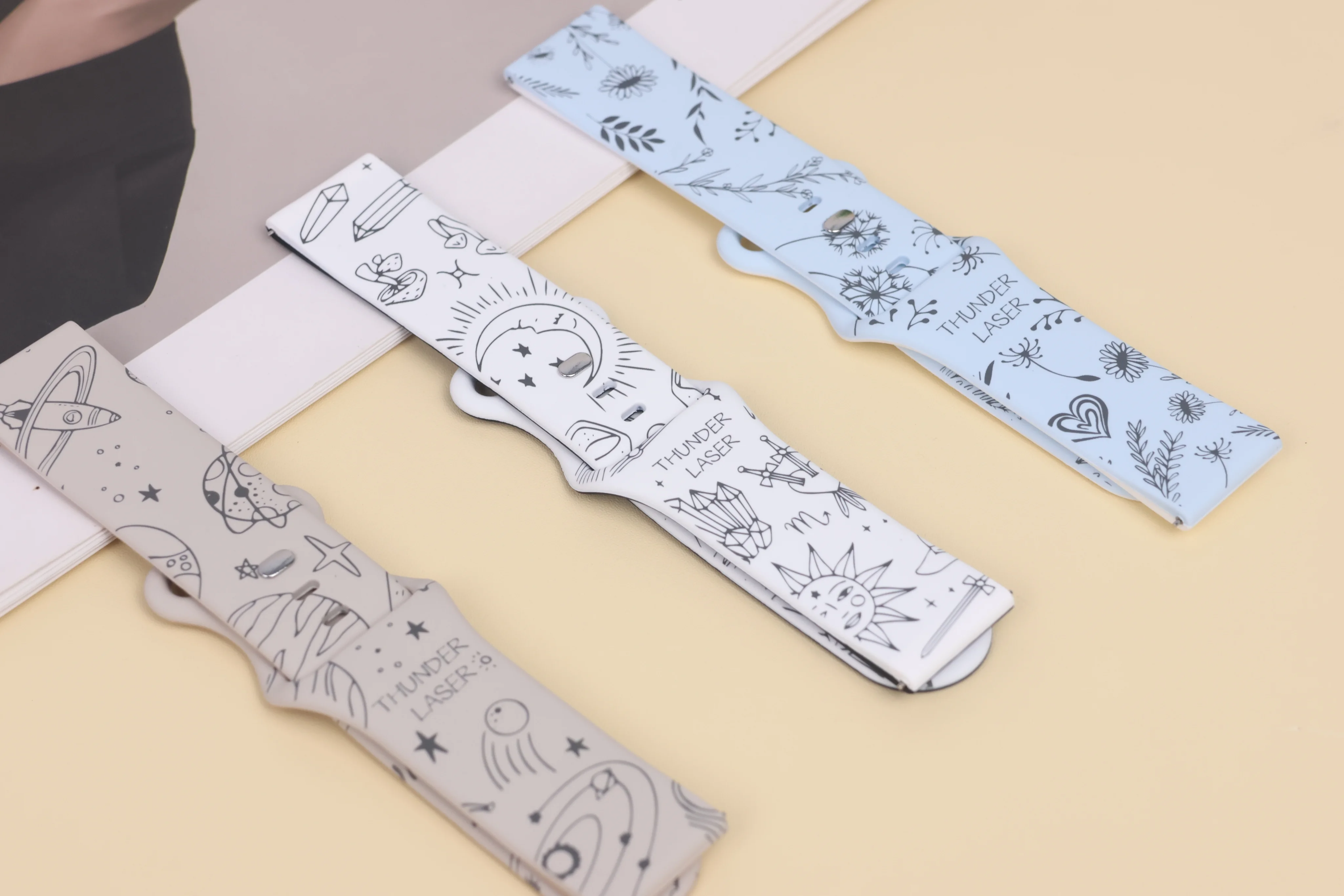 laser mark silicone rubber strap