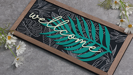 Sign Laser Cutting Sample of Titan